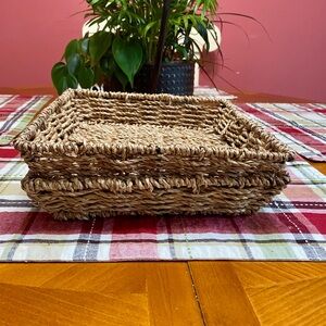 Rustic Handwoven Storage Basket Set of 2
